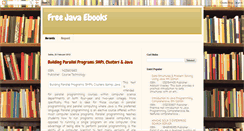 Desktop Screenshot of javaebooksdownload.blogspot.com