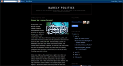 Desktop Screenshot of barelypolitical4u.blogspot.com