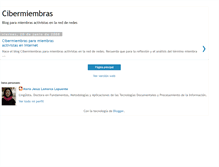Tablet Screenshot of cibermiembras.blogspot.com
