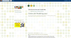 Desktop Screenshot of icc-cricket-world-cup.blogspot.com