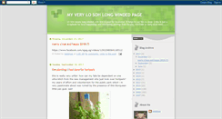 Desktop Screenshot of mylongwindpage.blogspot.com