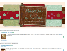 Tablet Screenshot of magnoliasandsunshine.blogspot.com