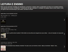 Tablet Screenshot of leituraensino.blogspot.com
