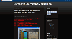 Desktop Screenshot of latestfreedomsetting.blogspot.com