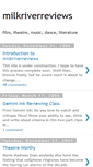 Mobile Screenshot of milkriverreviews.blogspot.com