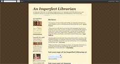 Desktop Screenshot of imperfectlibrarian.blogspot.com