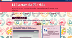 Desktop Screenshot of lllactanciaflorida.blogspot.com