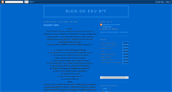 Desktop Screenshot of blogdoedu8f.blogspot.com