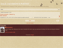 Tablet Screenshot of dalejacobsonpoet.blogspot.com