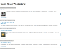 Tablet Screenshot of gwenalisonwonderland.blogspot.com