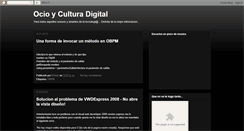 Desktop Screenshot of ocioyculturadigital.blogspot.com