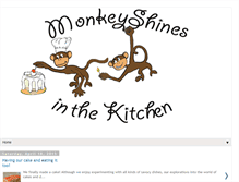 Tablet Screenshot of monkeyshinesinthekitchen.blogspot.com