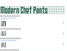 Tablet Screenshot of modernchefpants.blogspot.com