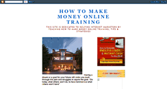 Desktop Screenshot of howtomakemoneyonlinetraining.blogspot.com