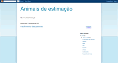 Desktop Screenshot of animais-estimacao.blogspot.com
