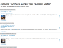 Tablet Screenshot of malaysiatravelpackages.blogspot.com