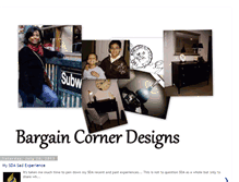 Tablet Screenshot of bargaincornerdesigns.blogspot.com