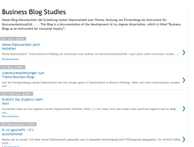 Tablet Screenshot of businessblogstudies.blogspot.com