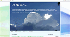 Desktop Screenshot of onmypart.blogspot.com