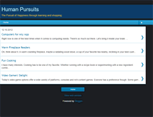 Tablet Screenshot of humanpursuits.blogspot.com