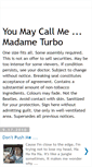 Mobile Screenshot of madameturbo.blogspot.com