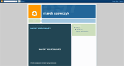 Desktop Screenshot of marek-szewczyk.blogspot.com