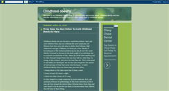 Desktop Screenshot of childhood--obesity.blogspot.com