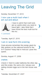 Mobile Screenshot of leavingthegrid.blogspot.com