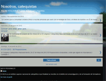 Tablet Screenshot of nosotroscatequistas.blogspot.com
