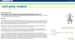 Desktop Screenshot of eatplaywatch.blogspot.com