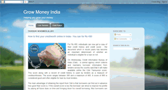 Desktop Screenshot of growmoneyindia.blogspot.com