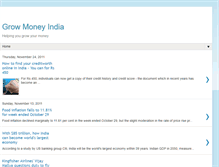 Tablet Screenshot of growmoneyindia.blogspot.com