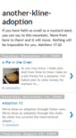 Mobile Screenshot of another-kline-adoption.blogspot.com