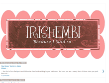 Tablet Screenshot of irishembi.blogspot.com