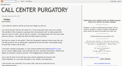 Desktop Screenshot of callcenterpurgatory.blogspot.com