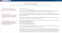 Desktop Screenshot of freetaxhelp.blogspot.com
