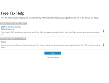 Tablet Screenshot of freetaxhelp.blogspot.com