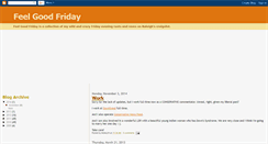 Desktop Screenshot of feelgoodfriday1.blogspot.com