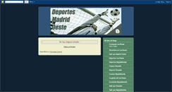 Desktop Screenshot of deportesmadridoeste.blogspot.com