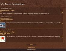 Tablet Screenshot of 365traveldestinations.blogspot.com