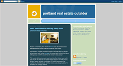 Desktop Screenshot of portlandrealestateoutsider.blogspot.com