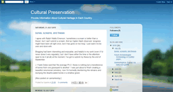 Desktop Screenshot of cultural-preservation.blogspot.com