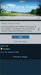 Mobile Screenshot of mrssandersscienceclass.blogspot.com