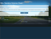 Tablet Screenshot of mrssandersscienceclass.blogspot.com