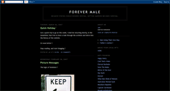 Desktop Screenshot of forevermale.blogspot.com