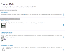 Tablet Screenshot of forevermale.blogspot.com