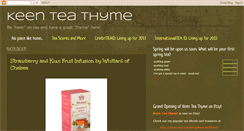 Desktop Screenshot of keenteathyme.blogspot.com