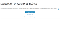 Tablet Screenshot of legislaciontrafico.blogspot.com