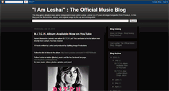 Desktop Screenshot of leshaimusic.blogspot.com