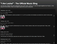 Tablet Screenshot of leshaimusic.blogspot.com